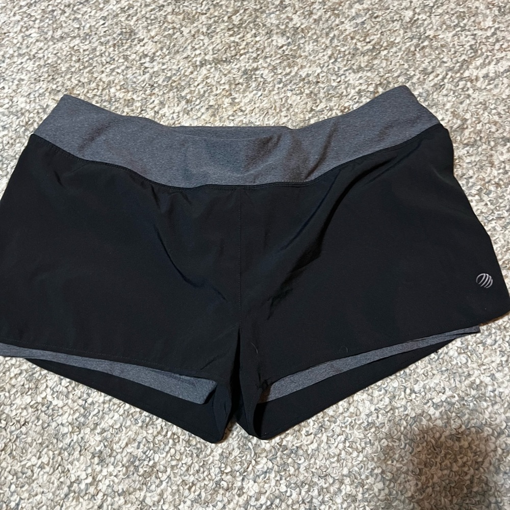 MPG Women's Black and Gray Shorts